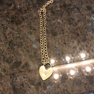Gold heart necklace